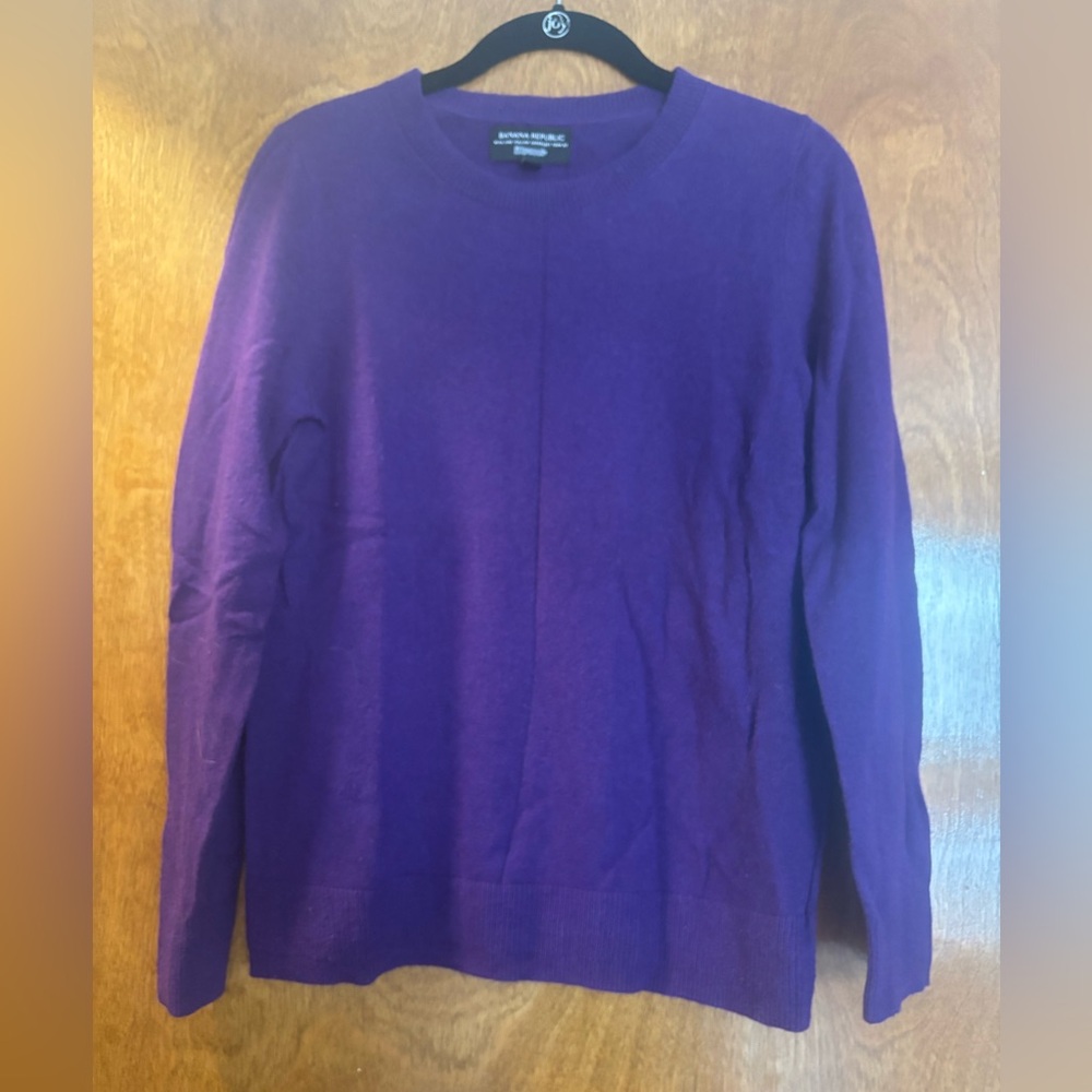 Banana Republic Crewneck Sweater in Purple